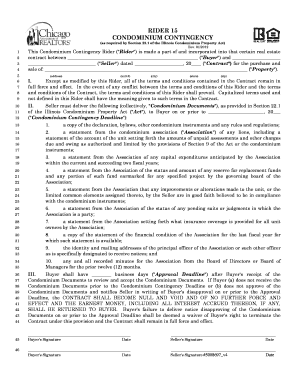 Condo Rider  Form