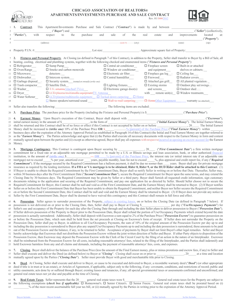  C a R ApartmentsInvestments Real Estate Purchase and Sale 2012-2024