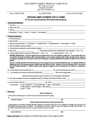 Employment Data Form