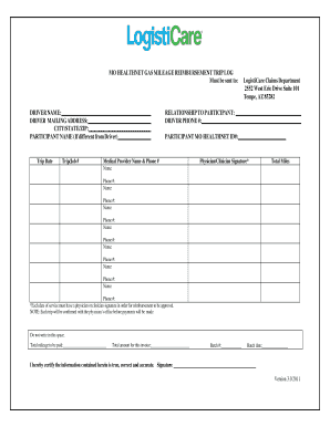 Logisticare Missouri  Form