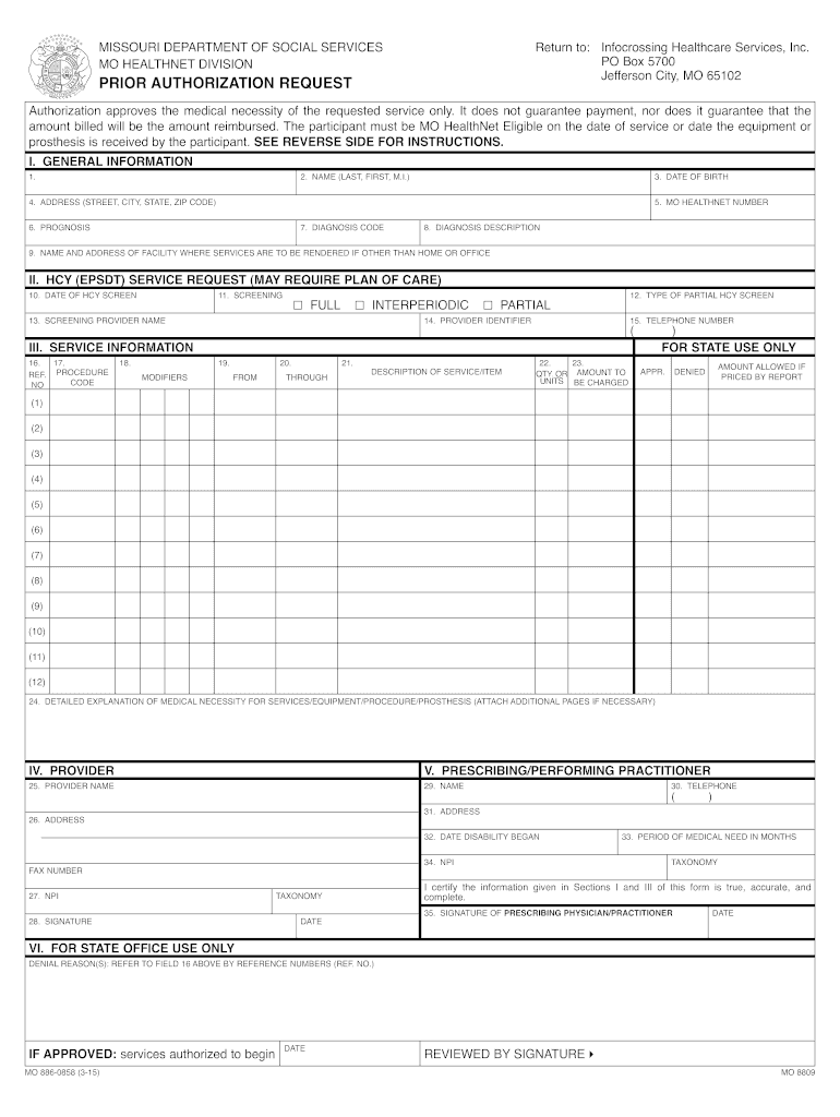 Missouri Medicaid Pharmacy Help Desk Fill Out and Sign Printable PDF