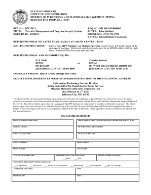 Government Document Template  Form
