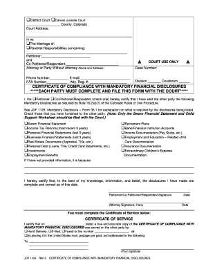 Jdf 1104  Form