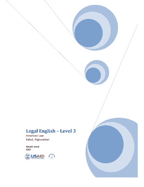Legal English Level 1 PDF  Form