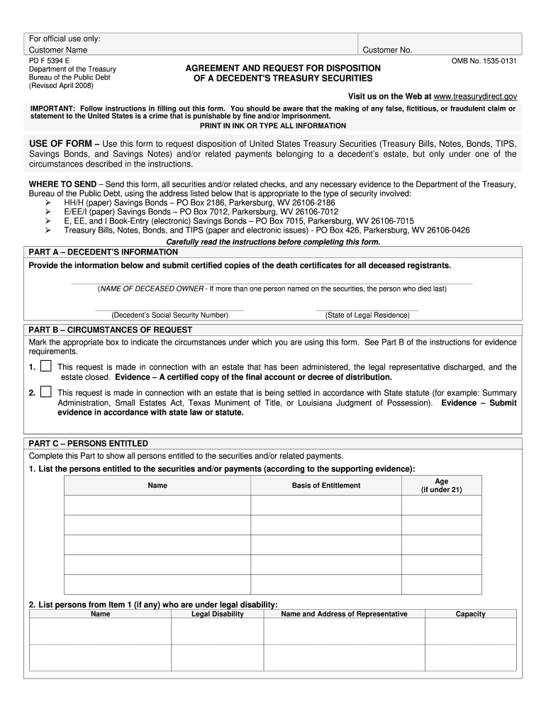 Fs Form 5394