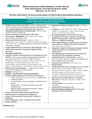 Molina Marketplace Authorization Form