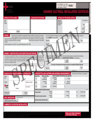Niceic Online  Form