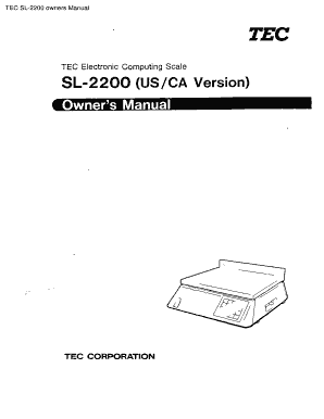 Tec Sl 2200  Form