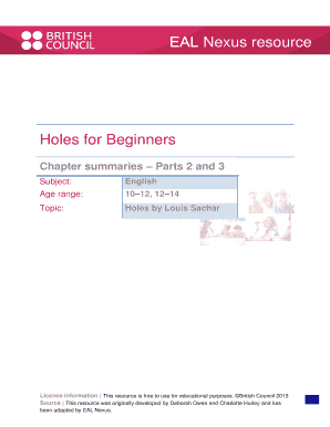 Holes for Beginners  Form