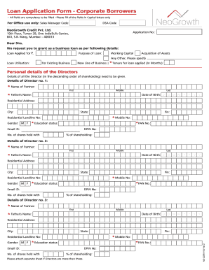 Neogrowth Dsa Registration  Form