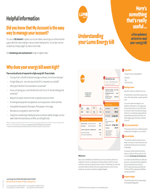 Lumo Energy Sample Bill  Form