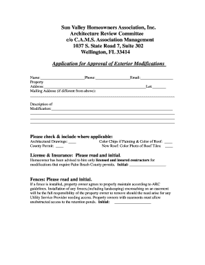 ARC Application Form Sun Valley