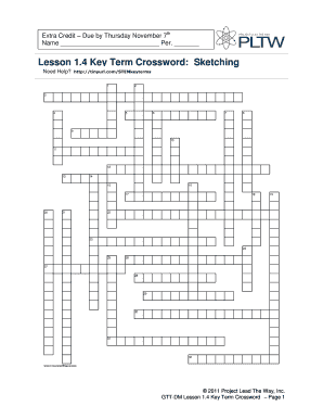 Lesson 1 4 Key Term Crossword  Form