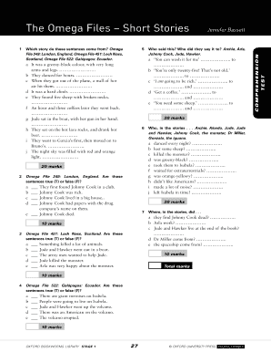 The Omega Files PDF  Form