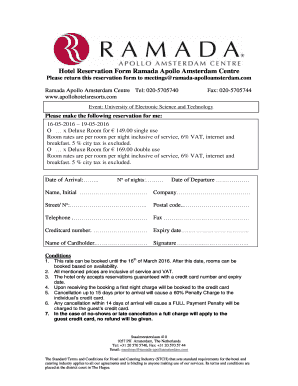 Hotel Reservation in Dubai  Form