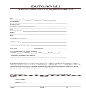 HOA of CANYON FALLS Sppellccom  Form