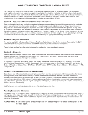 Medical Form Cl 19