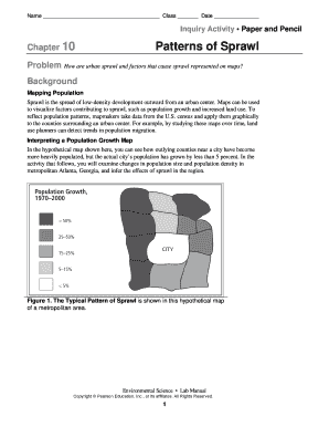 Patterns of Sprawl Chapter 10 Answers  Form