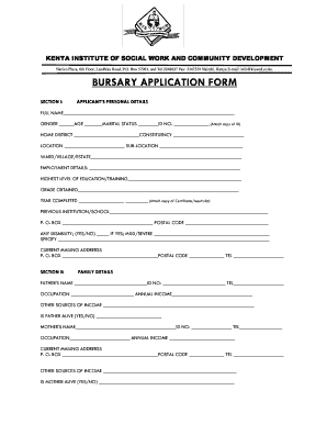 Kiswcd Application Form