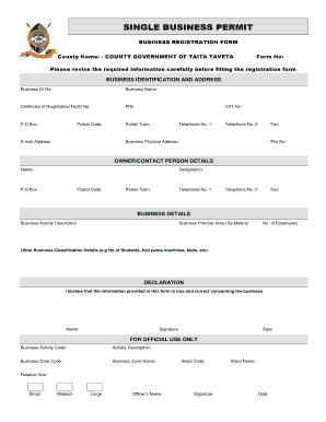 Business Permit Sample PDF  Form