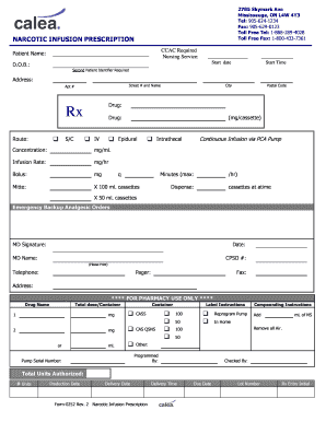 Calea Pharmacy  Form