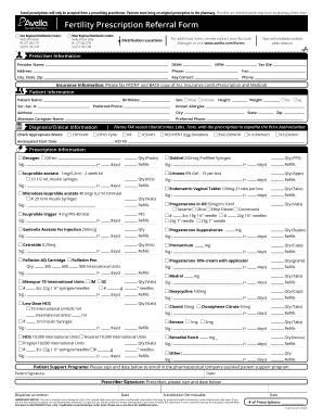 Fertility Prescription Referral Form Avella Specialty Pharmacy