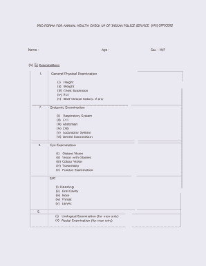 Ips Medical Test PDF  Form
