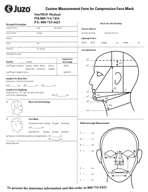 Face Mask Measurement  Form