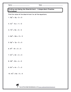 Independent Practice Answer Key  Form