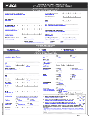 Formulir Bca