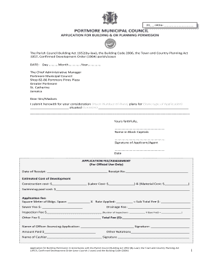 Portmore Parish Council  Form