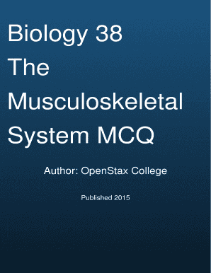 Musculoskeletal Questions and Answers PDF  Form