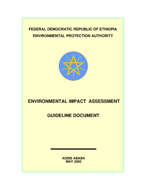 Environmental Impact Assessment in Ethiopia PDF  Form