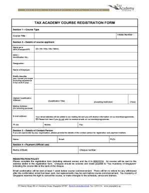 Nric Registration Form