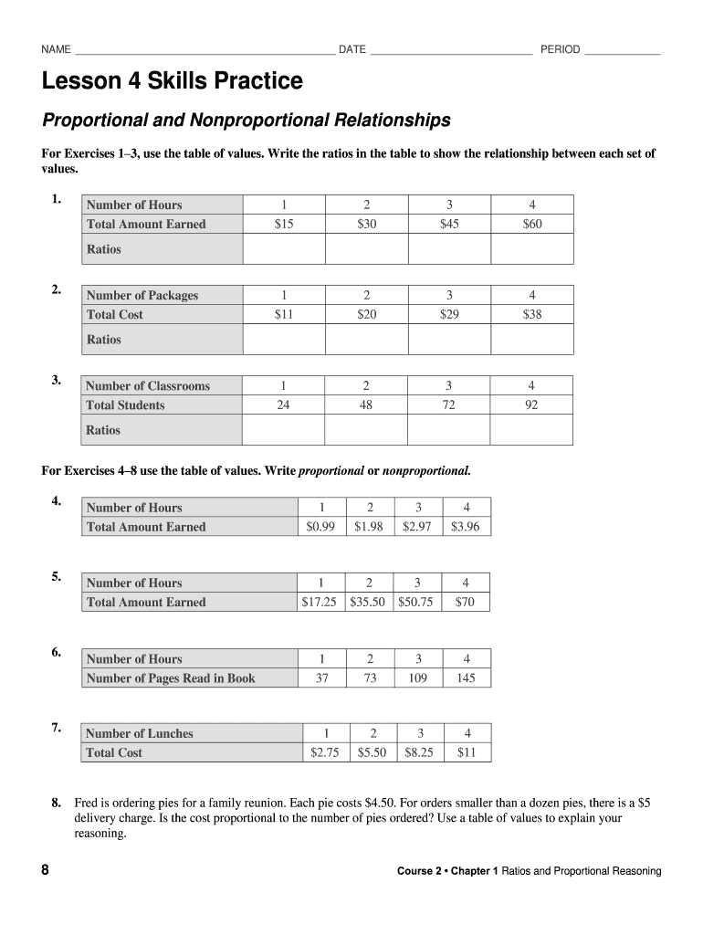 Lesson 4 Skills Practice  Form