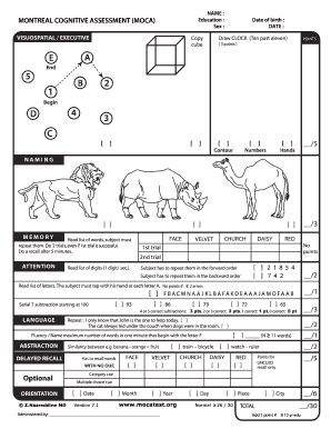 Moca Sheet  Form