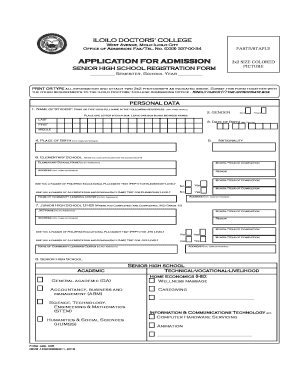 Iloilo Doctors College Entrance Exam Reviewer  Form