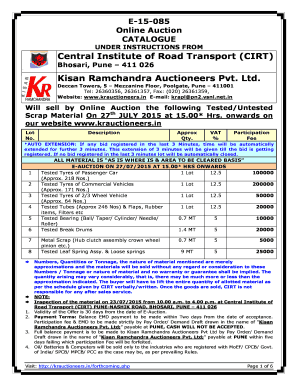 Kr Auction  Form