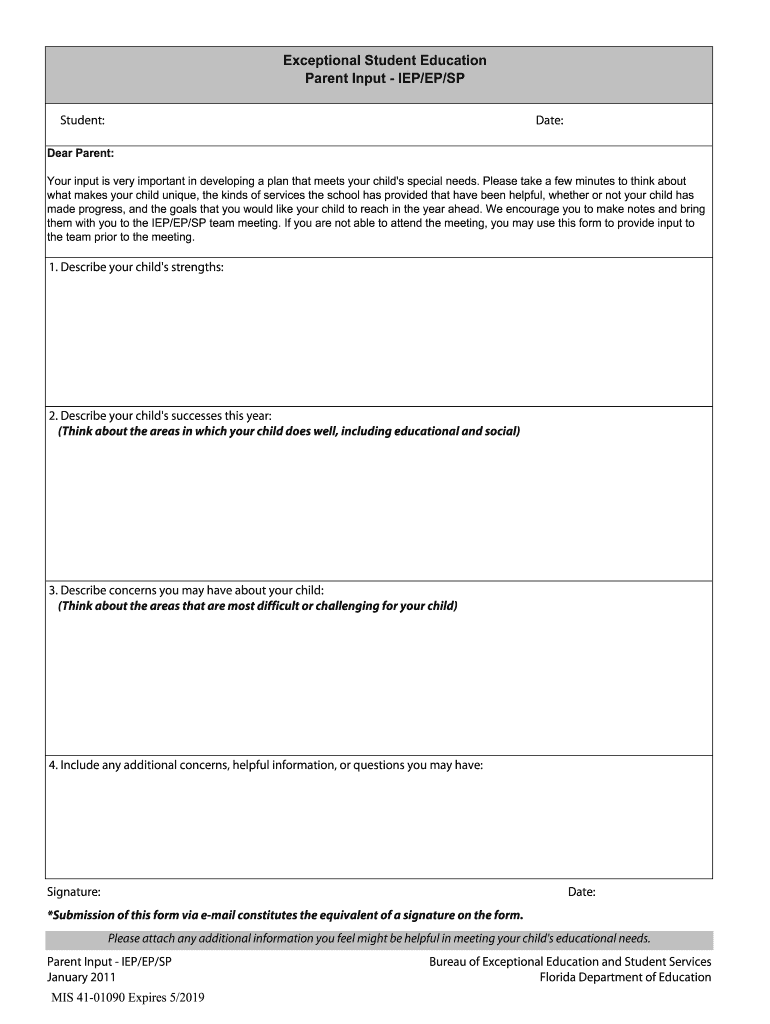  Printable Iep Form 2011-2024