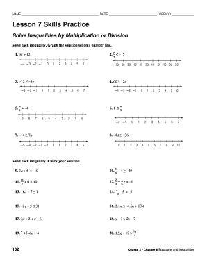 lesson 7 homework practice solving inequalities