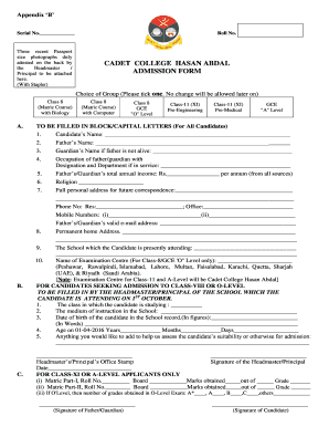 Cadet College Test Preparation Books PDF  Form
