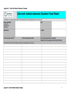 Method Statement Template  Form