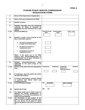 Ppsc Print Application  Form