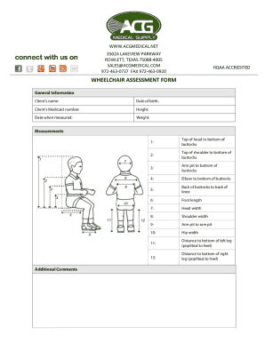 Wheelchair Assessment Form PDF