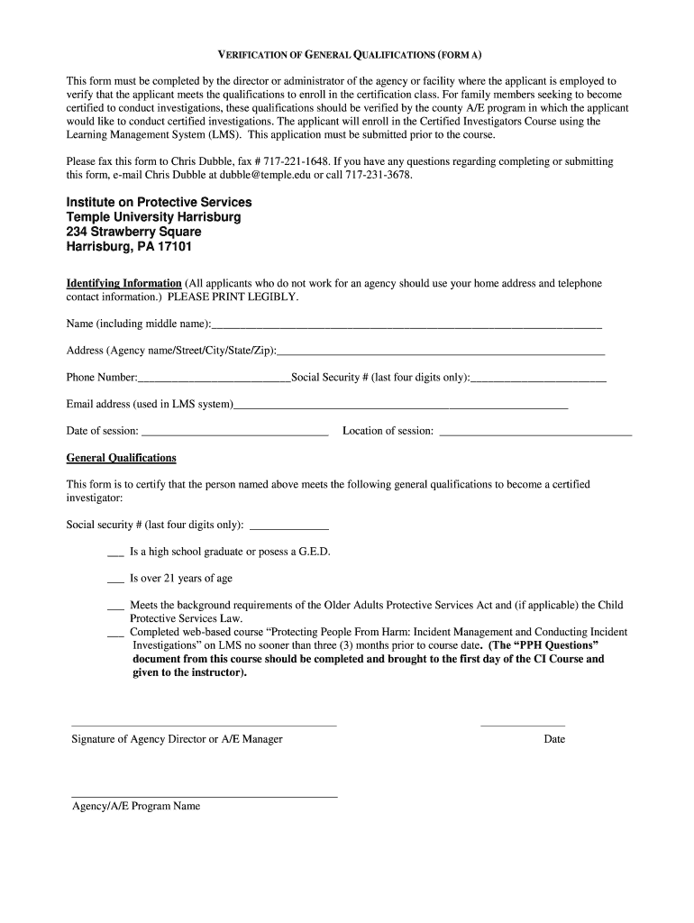 Odp Verification  Form