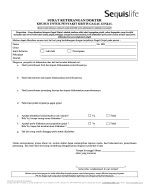 Contoh Surat Diagnosa Penyakit Dari Dokter PDF  Form