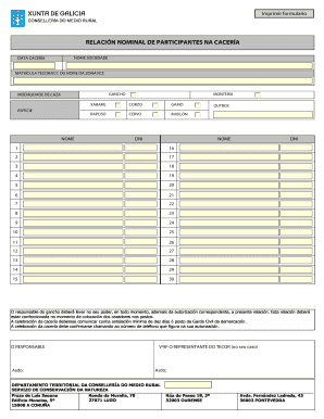 Relaci N Nominal De Participantes Na Cacer a Medio Rural Medioruralemar Xunta  Form