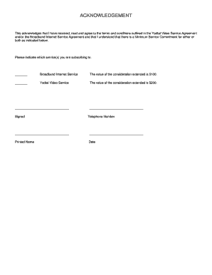 Blank Signature Page  Form