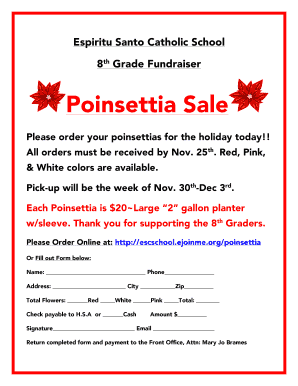 Poinsettia Order Form