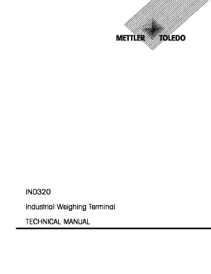 Mettler Toledo Ind320 Manual  Form